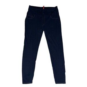 Spanx Womens Plus Size 1X Pull-On Jean-ish Ankle Legging Blue Skinny (See Desc.)